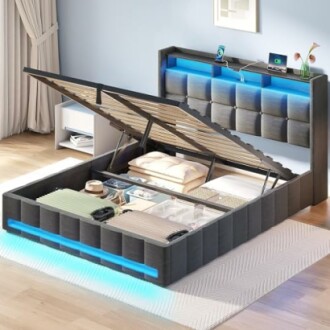 Rolanstar Queen Size Bed Frame