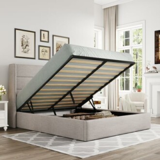 Allewie Queen Size Lift Up Storage Bed