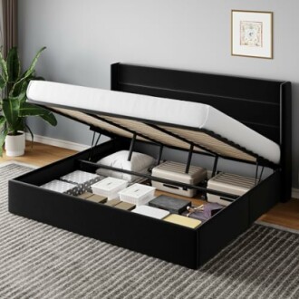 HOOMIC King Size Lift Up Storage Bed