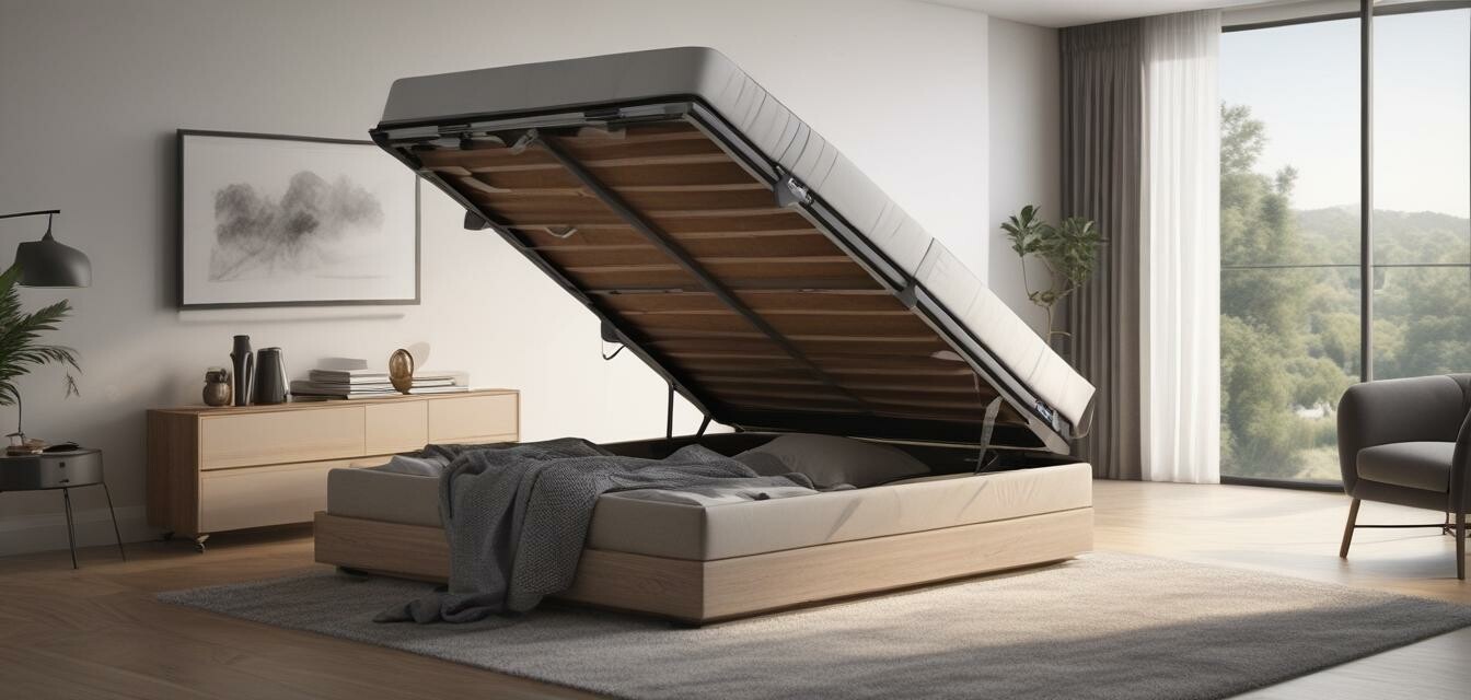 Storage lift bed